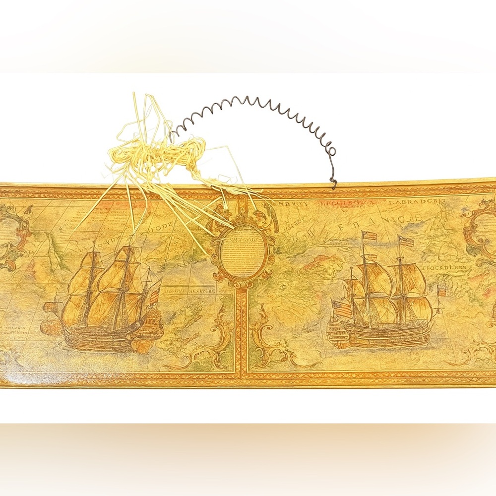 Vintage Nautical Wall Decor with Ships